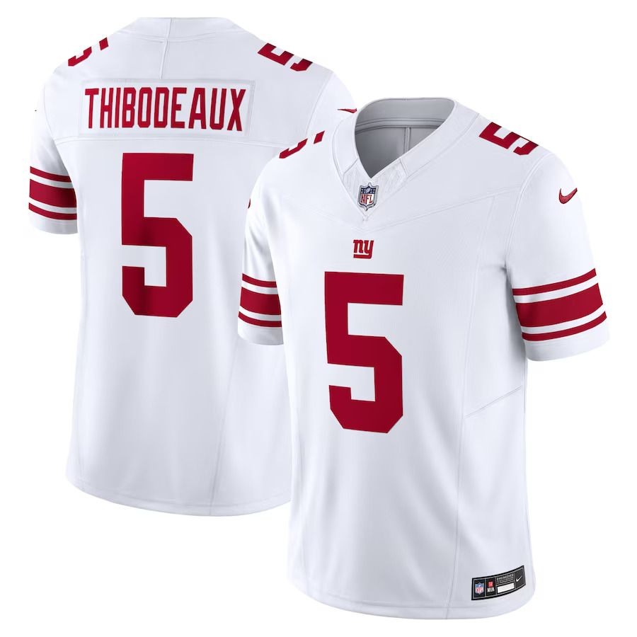 Men New York Giants #5 Kayvon Thibodeaux Nike White Vapor F.U.S.E. Limited NFL Jersey->customized nfl jersey->Custom Jersey